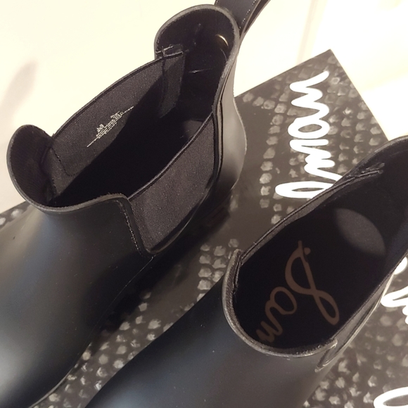 Sam Edelman Tinsley Black Rain Boots Size 8 / 38 - Picture 5 of 6